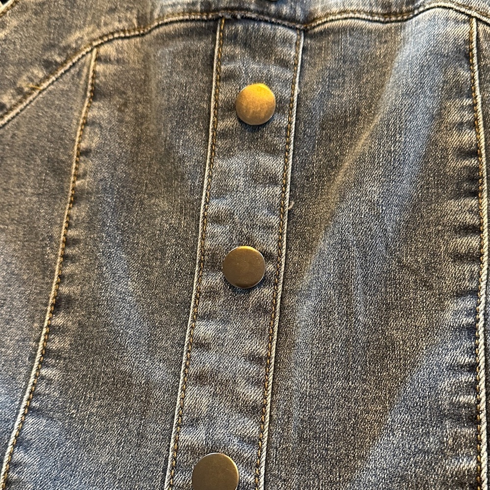 Retro Groovy Medium Wash Denim Strap Jumpsuit - Picture 12 of 13